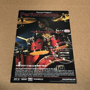 Thomas Pridgen of The Mars Volta - DW DRUMS - 2011 Print Advertisement
